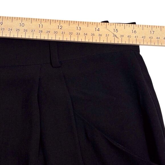 Eileen Fisher Silk Tapered Ankle Pants Black Georgette Crepe PM Medium Petite - Picture 5 of 9